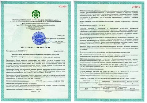 Экспертное заключение 00883-ТС/СЗ, стр. 1