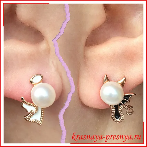 3439429К СЕРЬГИ "Да или нет"